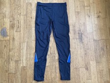 Crane Unisex Navy Blue Reflective Details Sports Leggings  Womens M L  Mens XS S