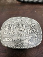 VTG Hesston National Finals Rare Rodeo 1991 NFR Belt Buckle Series Limited New