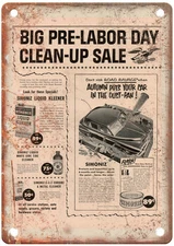 1954 Vintage Simoniz Auto Ad Retro Look Reproduction Metal Sign A13406