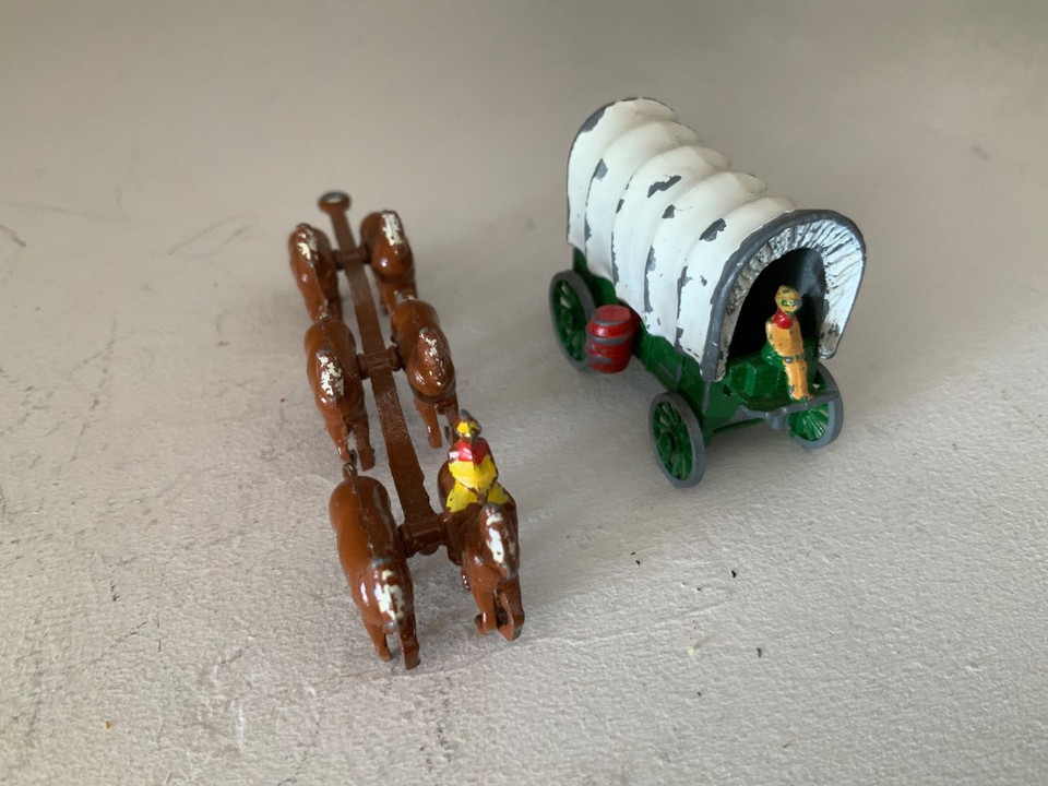 Matchbox Moko lesney Horse Drawn Covered Wagon | eBay