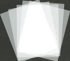 Lot of 5 Mylar Sheets Blank Stencil Make Laser AirBrush 5mil 8.5" x 11" Frosted