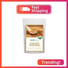 Healthworks Superfoods Organic Ginger Powder - 8 Oz - Ground, Raw & All-Natural 