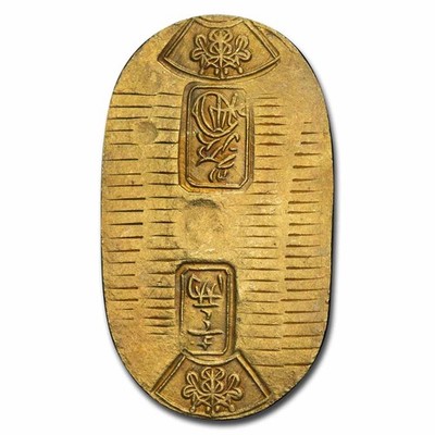 1860-67) Japan Man'en Era Gold Koban, 1 Ryo XF | eBay