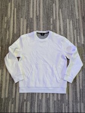 Pre-Owned Men  s DKNY Geometric Quilted White Sweater XL