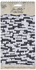 Chitchat Word Stickers by Tim Holtz Idea-ology, Black and White Matte Cardstock,