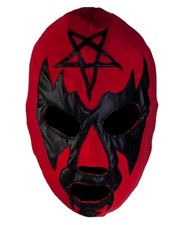 Black Satan Mask 3 From Hell Fancy Dress Up Halloween Adult Costume Accessory