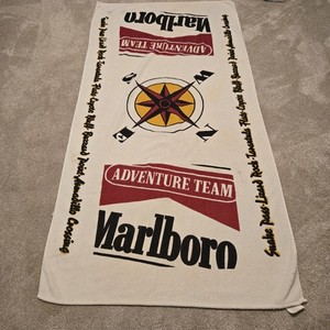 1993 Marlboro Adventure Team Compass Beach Towel Vintage