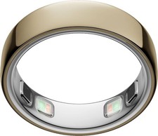 Oura Ring 5 Smart Ring Size 7 Gold Titanium Sleep Health Tracker IP68 Excellent
