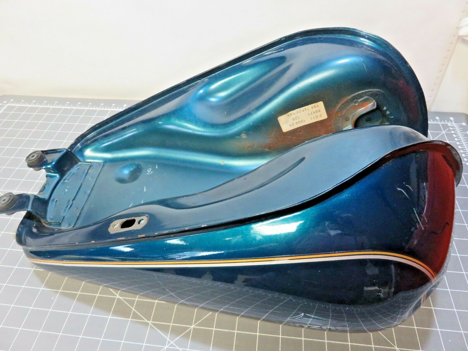 99 Suzuki Gz250 Marauder Fuel Gas Tank Candy Forest Green GZ 250 eBay