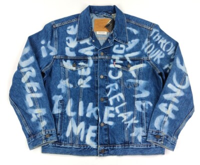 Levi's Jeansjacke Herren The Trucker Jacket Type 3 III Standard Fit Print M L XL