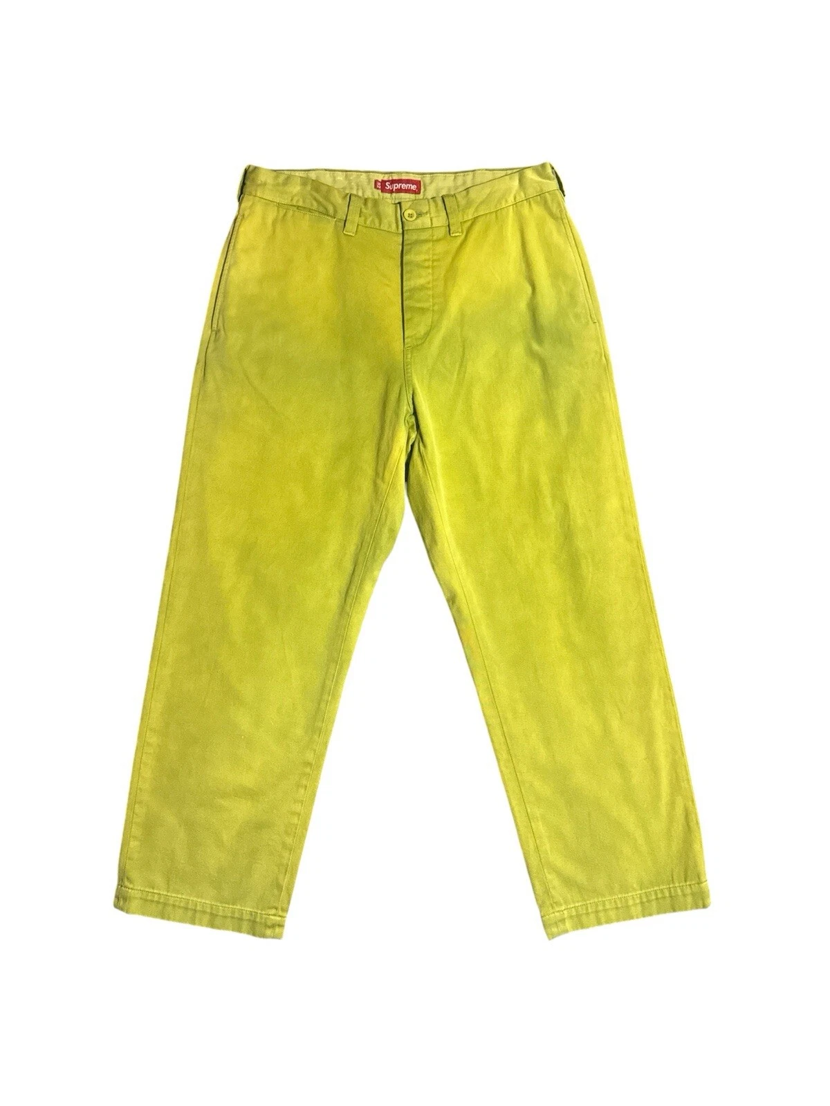 Pantalon pin up chino suprême vert acide 32