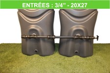 Kit de raccordement rigide pour récupérateurs d'eau de pluie (filetage 3/4" - 2