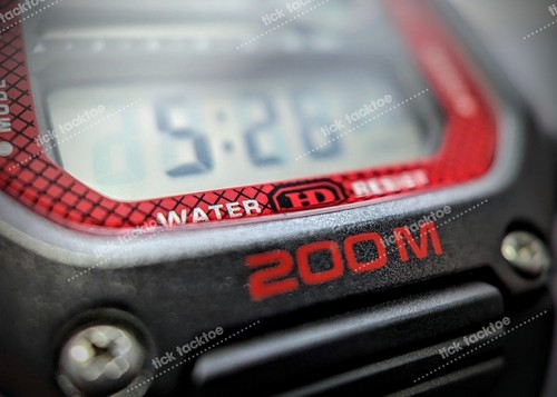Casio DW291H-1BV rot, Nylonband, Weltzeit, Alarm, Tag/Datum, 200 Meter WR - Bild 10 von 12