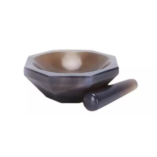 70mm~120mm High Quality Natural Agate Mortar and Inside Diameter Agate Pestle - Picture 2 of 22