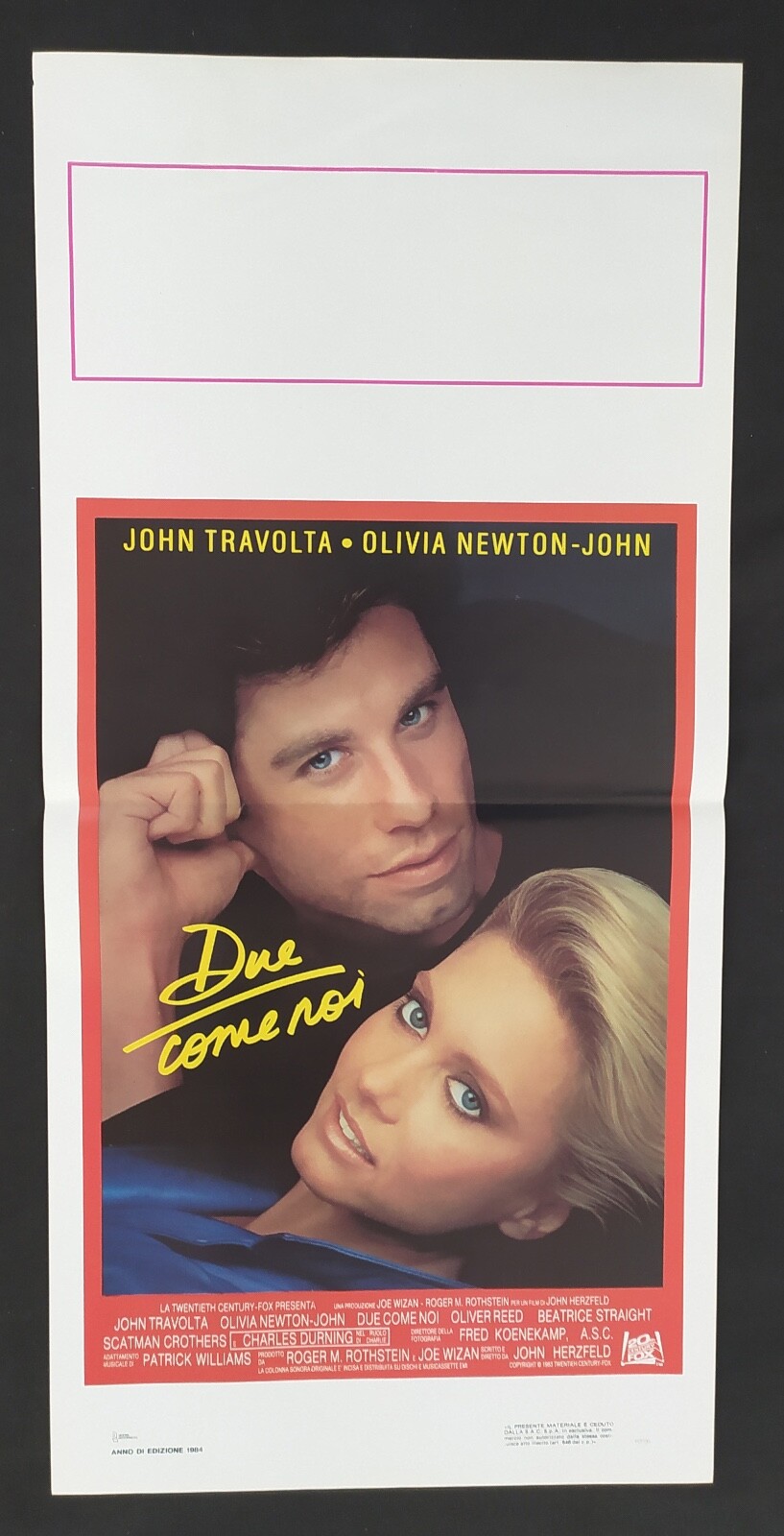 Locandina originale film Due come noi (1983) - Regia di John Herzfeld