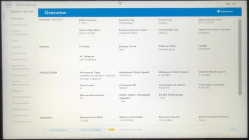 Dell Inspiron 7391 4K 13,3" 2-in-1 computer portatile i7-10510U 16 GB RAM 512 GB NVMe, così com'è - Foto 3 di 8