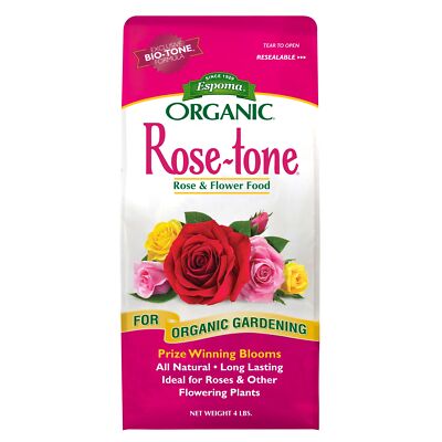Espoma Organic Rose-tone 4-3-2 Organic Plant Food for Roses 4 lb