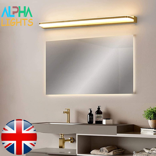 9W LED Mirror Light – Warm White, IP44, Front Illumination, White Base, Bathroom - 第 1/5 張圖片