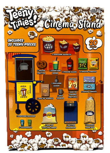 Teeny Tinies Teeny Cinema Stand 20 Piece Mini Food Playset Dollhouse Miniatures - Picture 2 of 3