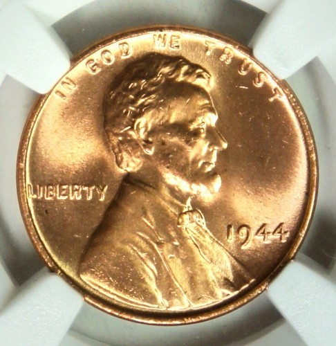1944 Lincoln Wheat Cent – NGC MS66+RD - Picture 3 of 8