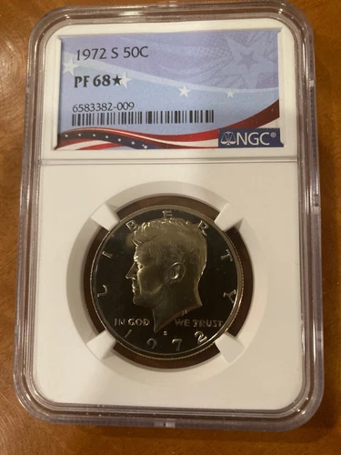 1972 S Kennedy Half Dollar 50c NGC PF68 ✯  ~ ✯ STAR Rare Proof ✯