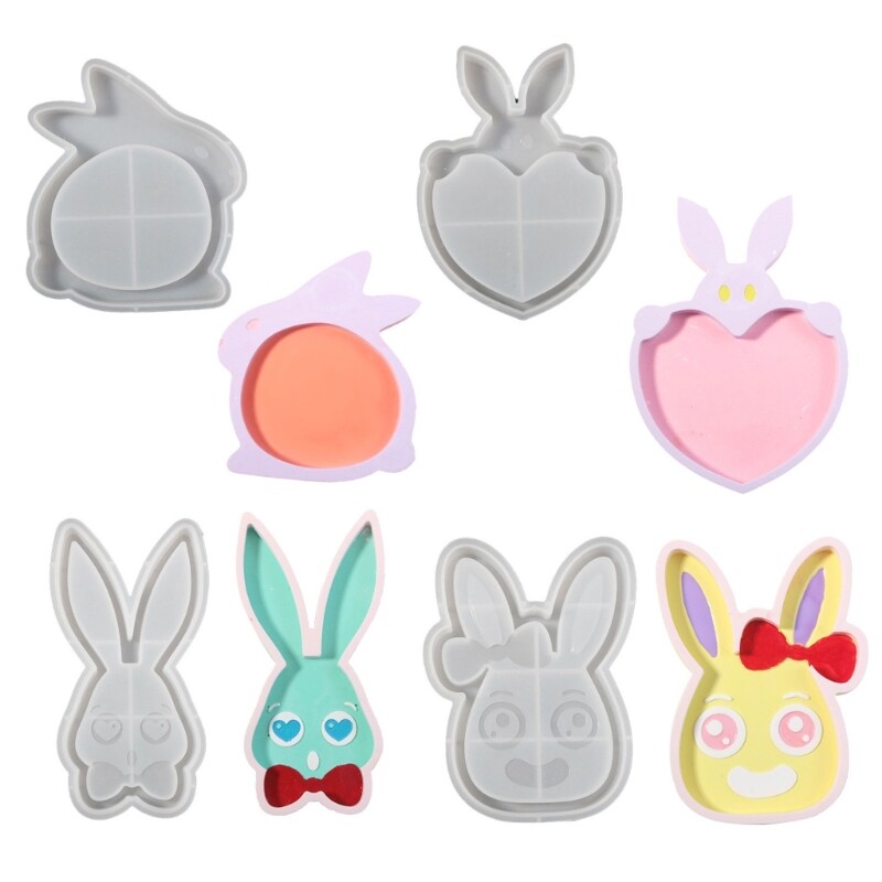 Silicone Rabbit Mold for Resin Casting Jewelry Storage Tray Home Decor Craft