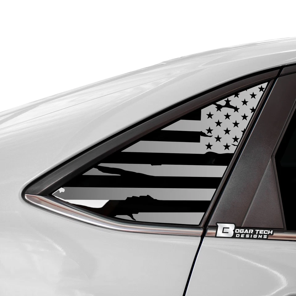 Se adapta a Volkswagen Jetta 2019-2023 ventana bandera americana calcomanía vinilo pegatina Foto 2 de 4