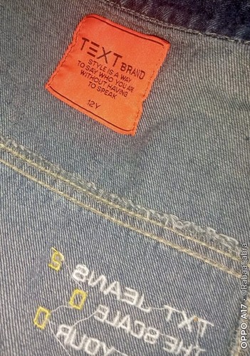 Unisex Denim Jacket. Blue Denim Jacket - Picture 3 of 5