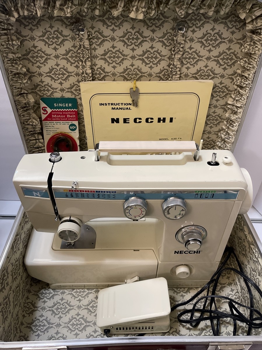 NECCHI 535 FA HEAVY DUTY ZIG ZAG SEWING MACHINE FOR LEATHER