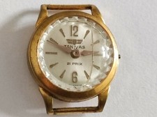 Orologio donna VINTAGE TANIVAS 21 PRIX swiss made cassa placcata oro o colore!