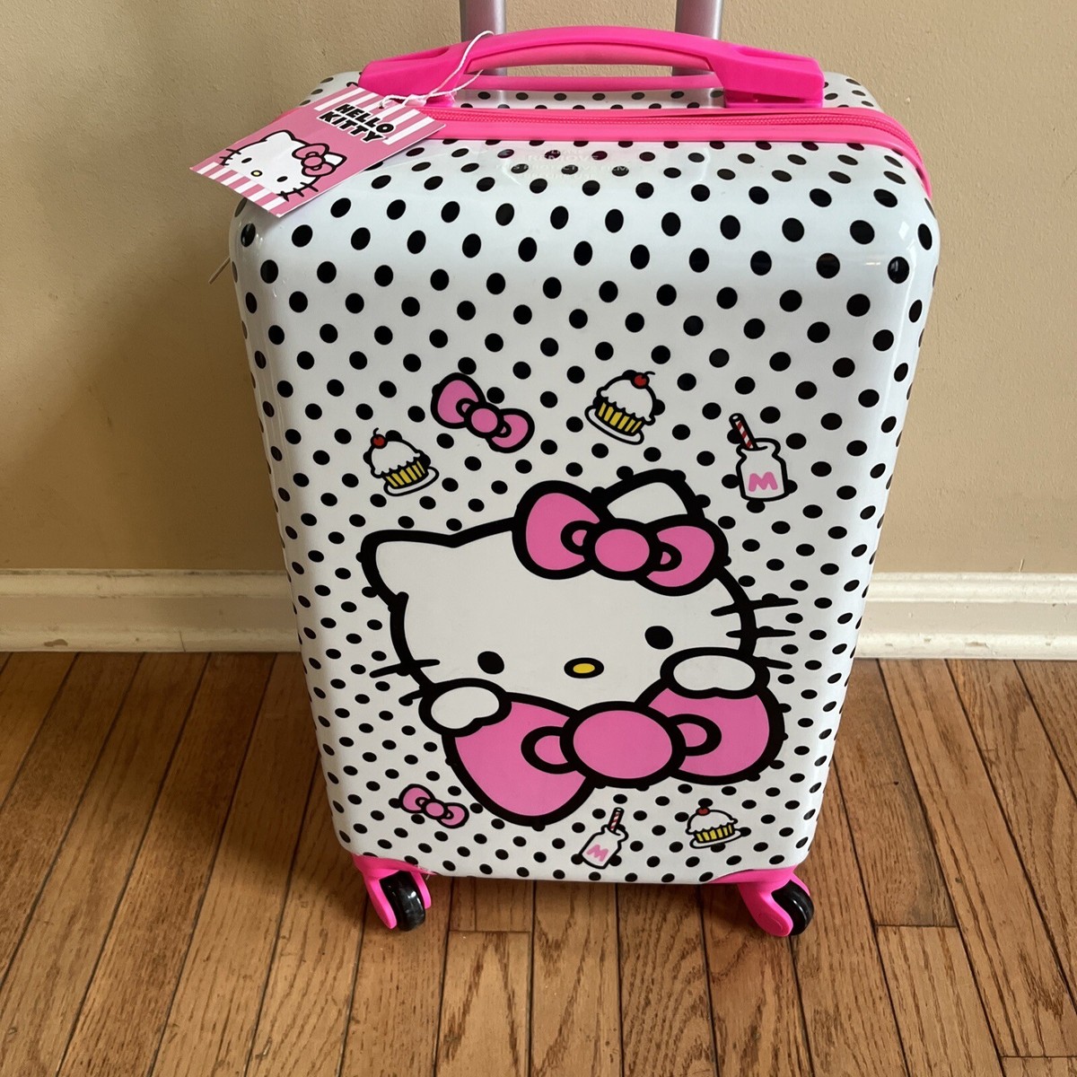 Sanrio Hello Kitty 360 degree Rolling Hard Shell Suitcase Luggage