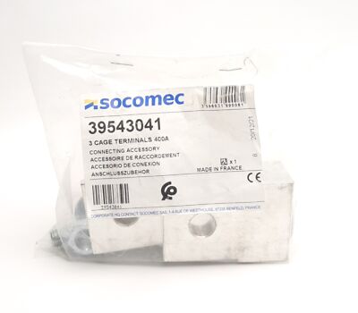 Socomec 39543041 Cage Terminal Lugs Connecting Accessory, 400A