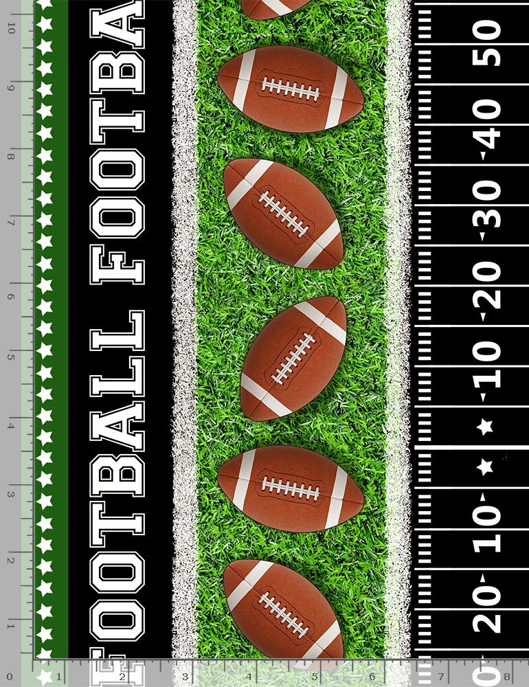 Football footballs Stripe parallel C8341 Multi Timeless durable Cotton