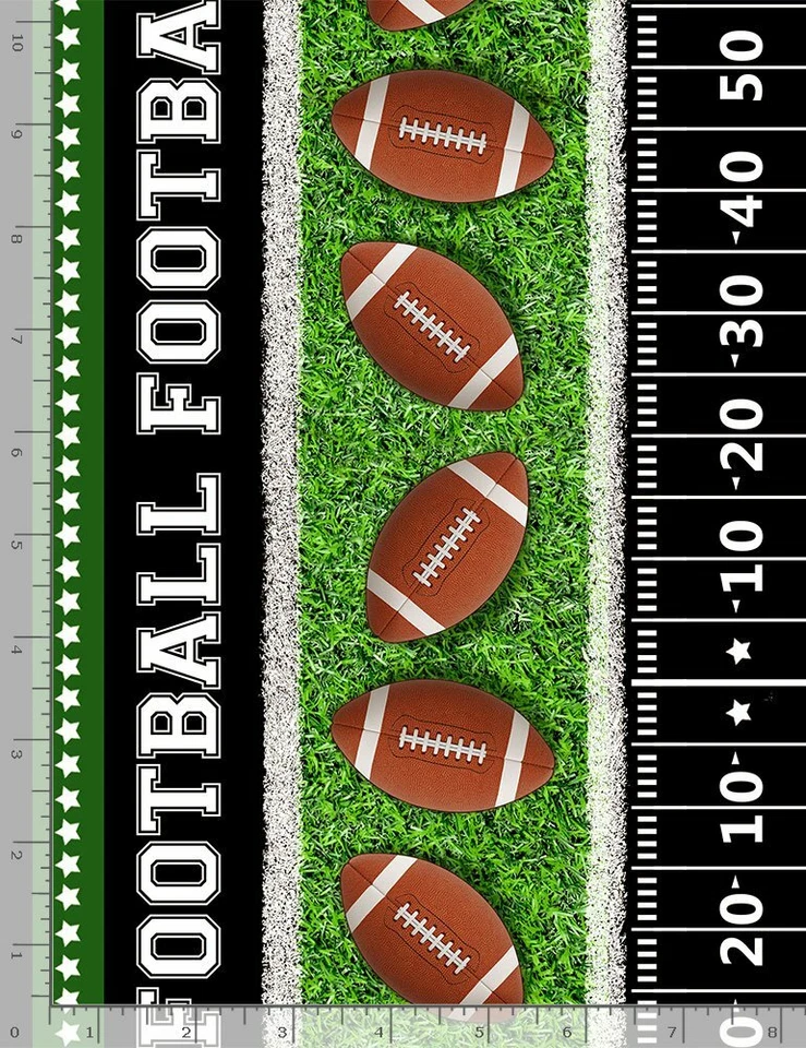 Raya de fútbol paralela C8341 Multi atemporal durable tela de algodón 65" perno FINAL Foto 2 de 2