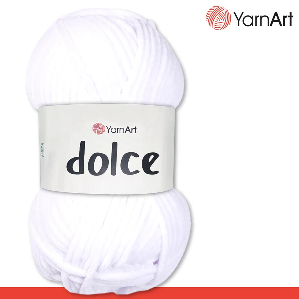YarnArt 100 g Dolce Chenille Wolle Garn Stricken Häkeln Amigurumi 64 Farben