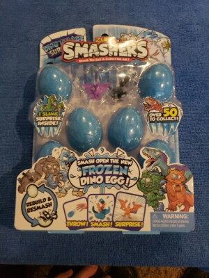 ZURU Smashers DINO ICE AGE SURPRISE 8 Pack 6 Smashers & Slime Surprise 