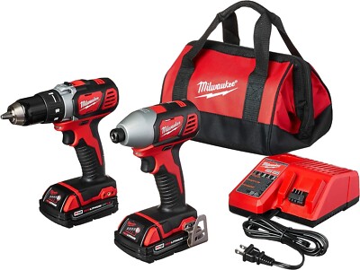 Milwaukee 2691-22 M18 Lithium-Ion Cordless Drill Driver & Impact Driver Combo