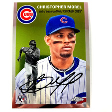 Christopher Morel 2023 Topps Chrome Platinum Rookie Card #184 Chicago Cubs. rookie card picture