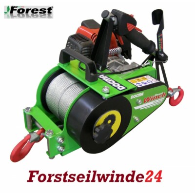 Forstseilwinde Docma VF 150 Seilwinde inkl. 80m Stahlseil- Benzinwinde