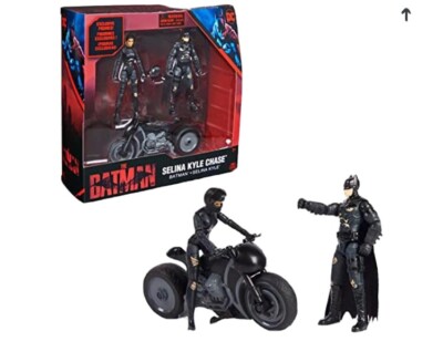 THE BATMAN SELINA KYLE CHASE 2022 DC MOVIE ACTION FIGURES CYCLE SPIN MASTER NIB