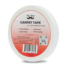 Double Sided Carpet Tape - 0.7 inch x 10.9 Yard, Rug Gripper, Slip Stopper