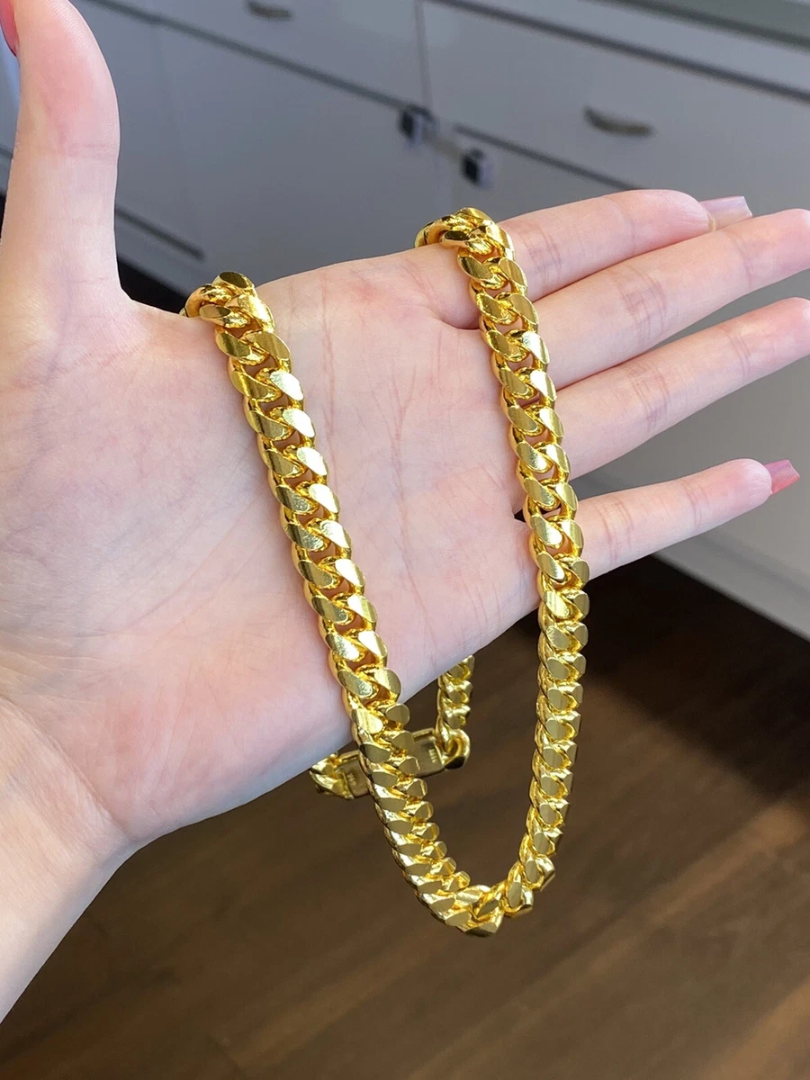 Cuban Chain Bracelet (24kt Gold)