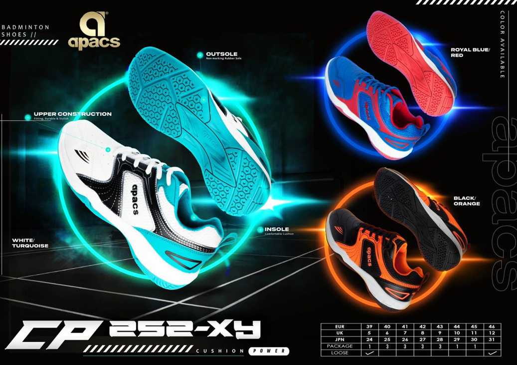 Apacs Badminton Shoes - CP 252-XY | eBay