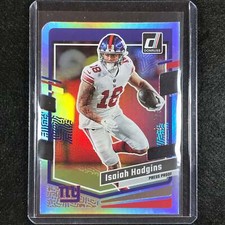 2023 Donruss Football Isaiah Hodgins Base Press Proof Silver Die-cut 64/75