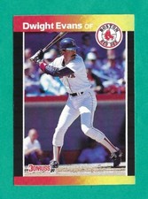 1989 Donruss Baseball - Dwight Evans #240 Red Sox