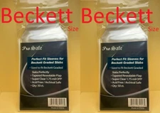2x 50 Pro Safe Clear Perfect Fit BGS Beckett Graded Slabs Sleeves (Also PSA too)