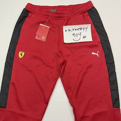 トラックパンツ・ジャージ PUMA Ferrari Race MT7 Track Pants Red 62093702 620937-02 $90 Mens Size L PUMA Ferrari Scuderia Race MT7 Track Pants