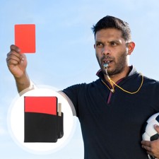 2 Sets Referee Warning Cards Football Referee Kits Red Soccer