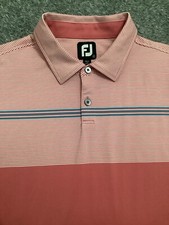 FootJoy FJ Men's Size XL Striped Stretch Multicolor Golf Polo Shirt