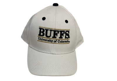 CU University of Colorado Buffs Buffalos white baseball hat cap snapback